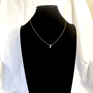 Taudry Write Me a Letter Necklace GF with small Initial Letter J